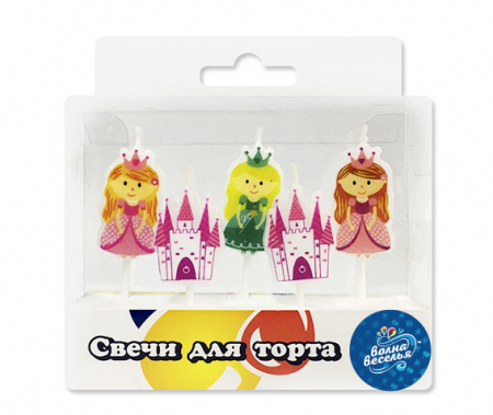 Свечи Принцессы и замок, 5 шт.