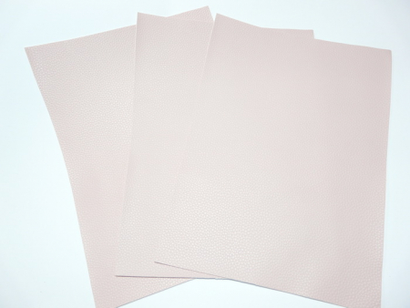 Кожзам зернистый матовый (22*30см), дымчато-розовый, 1 шт.