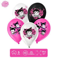 Шар (12"/30см) Пожелания милашке, Ассорти, пастель, 5 шт. 