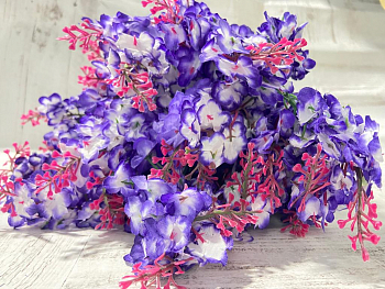 Букет сирени (40см), 7 групп, микс, 1 шт.