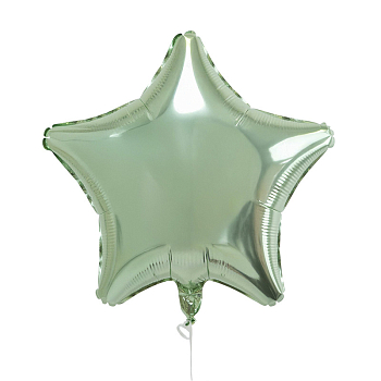 Шар (19"/48см) Звезда, Шалфей, 1 шт.