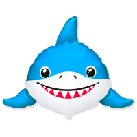 101 Шар (31"/79см) Фигура, Акуленок голова, 1 шт.