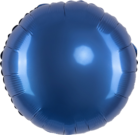 Шар (18''/46см) Круг, Темно-синий, Сатин, 1 шт.