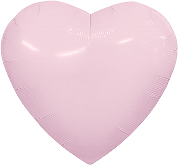 Шар (36''/91см) Сердце, Зефирный, 1 шт. в уп.