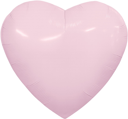 Шар (36''/91см) Сердце, Зефирный, 1 шт. в уп.