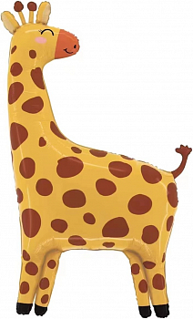 Шар (37''/94см) Фигура, Жираф, 1 шт. Шар (37''/94см) Фигура, Жираф, 1 шт.