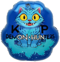 Шар (22''/56см) Фигура, Котик Аниме, 1 шт.