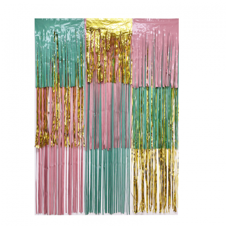 Занавес (120*90 см) "Дождик Микс" Макаронс, Ассорти, 1 шт.