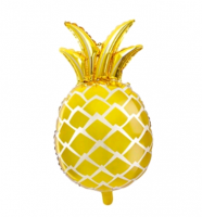 13 Шар (25"/63см) Фигура, Ананас, золото, 1 шт.