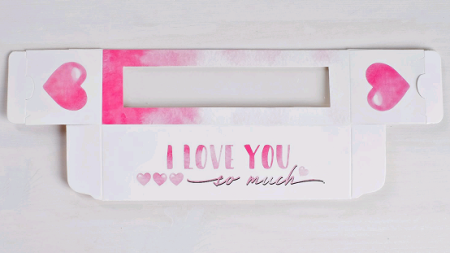 Коробка складная (18*5,5*5,5 см), I love you, 1 шт.