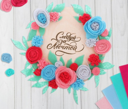 Картина из фетра "Следуй за мечтой", 1 шт.