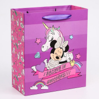 Пакет подарочный (23*27*11,5см), Unicorn dreams, Минни Маус, 1 шт.