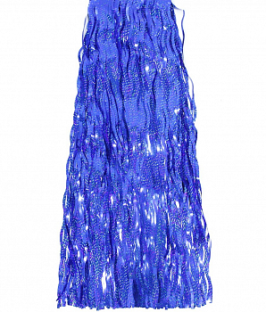 Гирлянда, Дождик волнистый, Синий, Голография, 150*50 см, 1 шт.