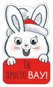 Бирка (5*8,5см), "Ты просто вау!", 1 шт.