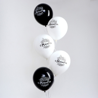 Шар (12"/30см) С 8 Марта, Ассорти, 25 шт.