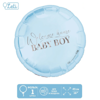 Шар (18"/45см) Круг, Baby boy, 1 шт.