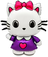 Шар (35''/89см) Фигура, Маленькая кошечка, 1 шт.