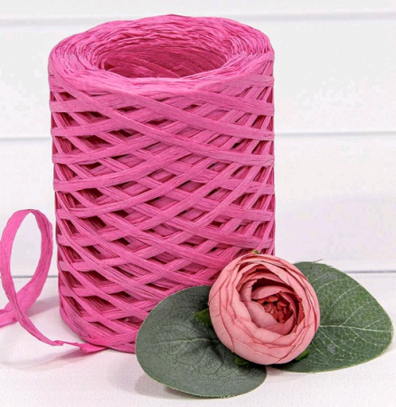 Рафия бумажная (150м), Пурпурная, 1 шт.