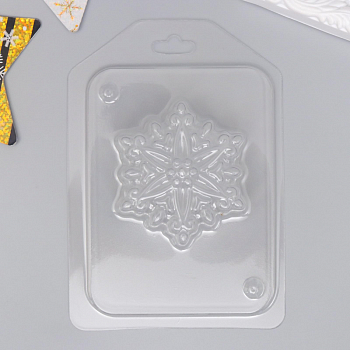 Пластиковая форма (7*6см), Снежинка 2, 1 шт.