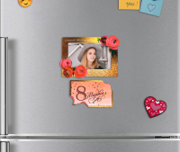 Магнит фоторамка (10*14 см), «Самая прекрасная», 1 шт.