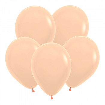 Шар (18"/45см) Персик Малибу (660), Пастель, 25 шт. 