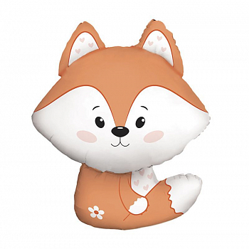 Шар (14"/36см) Мини-фигура, Лисичка, Волшебный лес, 1 шт. Шар (14"/36см) Мини-фигура, Лисичка, Волшебный лес, 1 шт.