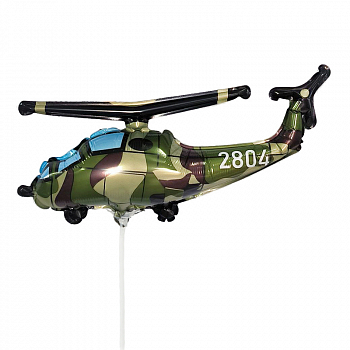 Шар (14"/36см) Мини-фигура, Вертолет Патриот, 1 шт. Шар (14"/36см) Мини-фигура, Вертолет Патриот, 1 шт.