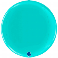 Шар (15"/38см) Сфера 3D, Тиффани, металлик, 1 шт.