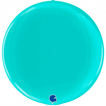 Шар (15"/38см) Сфера 3D, Тиффани, металлик, 1 шт.