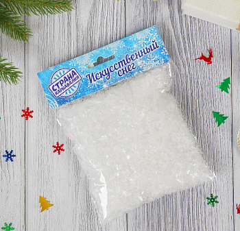 Искусственный снег, Прозрачный, 50гр. Искусственный снег, Прозрачный, 50гр.