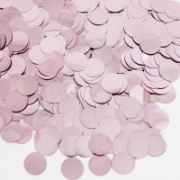 58 Конфетти фольгированные (1см), Круги, Светло-лиловый, 500 гр.