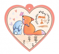 Открытка-отношение (9,6*9,6см), Ты и я, 1 шт.