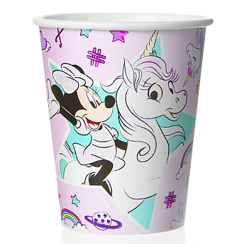 Стаканы бумажные (250мл), Минни Маус, 6 шт.