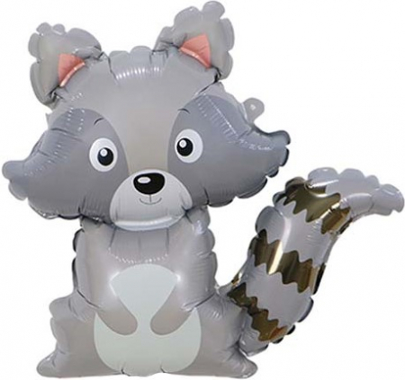 Шар (33''/84 см) Фигура, Енот, 1 шт.