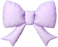 Шар (21''/53см) Фигура, Бант (надув воздухом), Сиреневый, Сатин, 1 шт. 