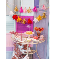 Тассел из кисточек, ассорти, 200 см, 8 шт.