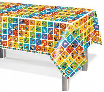 Скатерть полиэтиленовая (137*183см), Грузовичок Лёва, 1 шт.