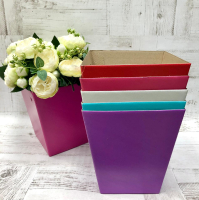 Коробка для цветов (17*20см), Голубая, 1 шт.