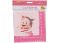 Салфетки бумажные (25см), Маша Сердца, 12 шт.