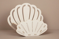 Подарочная упаковка (17,5*7,5*14см) Ракушка, МДФ, окрашен., Белый, 1 шт.