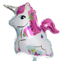 95275a42dc66ed87e2d286e48624dedf Шар (16''/41 см) Мини-фигура, Милый единорог, 1 шт.