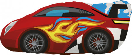 Шар (36''/91см) Фигура, Машинка, 1 шт. в упак.