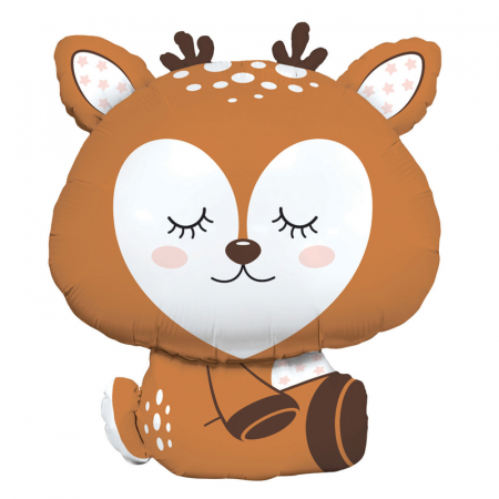 Шар (32"/81см) Фигура, Олененок, Волшебный лес, 1 шт.