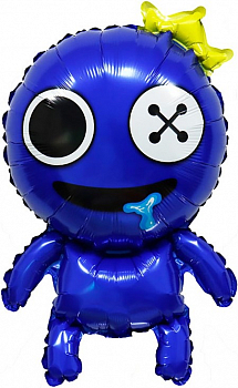 Шар (27''/69см) Фигура, Радужные друзья, Синий, 1 шт. Шар (27''/69см) Фигура, Радужные друзья, Синий, 1 шт.