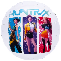 Шар (18''/46см) Круг, Девочки Аниме, Дизайн №5, 1 шт.