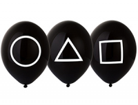 Шар (14"36см) Игра, кальмаргейм, Черный, 50 шт.
