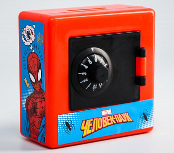 Копилка-сейф, Человек-паук, 1 шт.