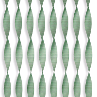 Набор креповых лент для декора (5см*2,3м), "Стримеры", Мятный , 6 шт.