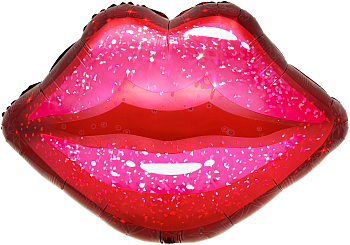 Шар (28''/71см) Фигура, Губы, 1 шт.