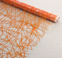 Пленка (600мм), Сизаль, Оранжевый, 400 гр, 1 шт.